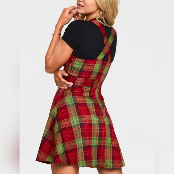 Voodoo Vixen Overall TartanDress Size Small - Picture 2 of 12